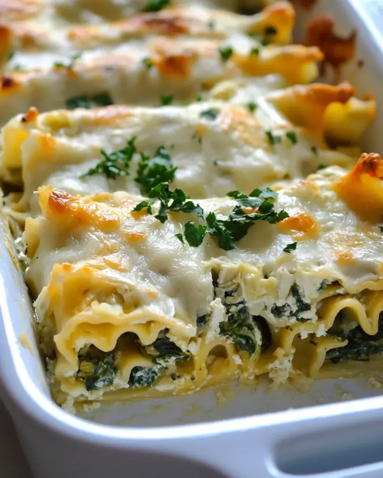 Homemade Spinach Artichoke Lasagna Rolls Recipe photo