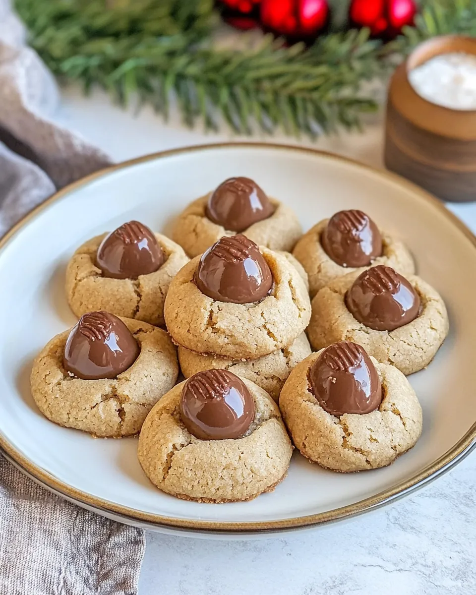 Homemade Thumbprint Hershey Kiss Cookies photo