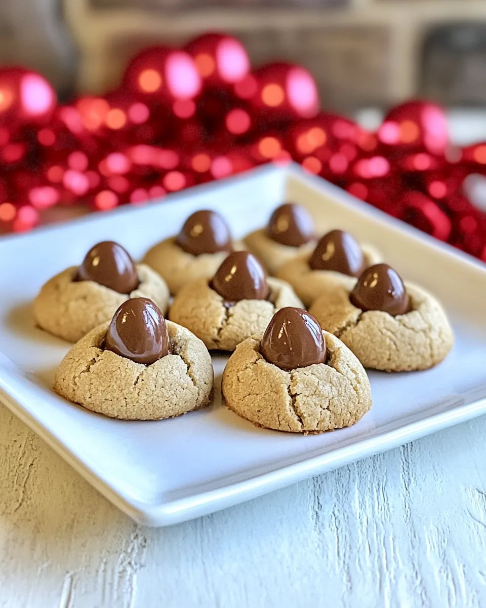 Classic Thumbprint Hershey Kiss Cookies image