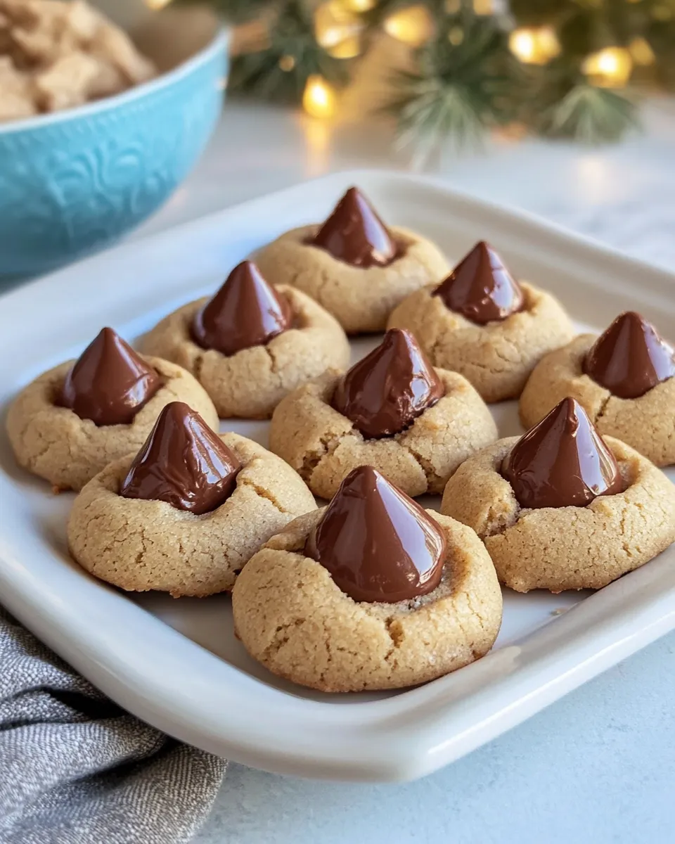Easy Thumbprint Hershey Kiss Cookies recipe photo