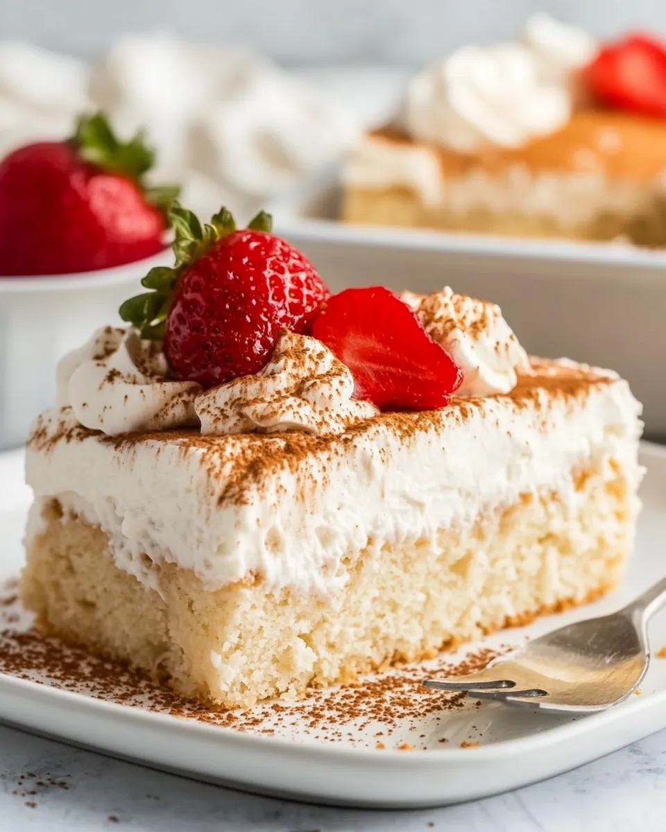 Easy Tres Leches Cake Recipe shot