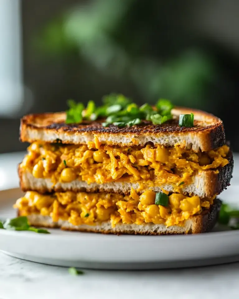 Easy Vegan Carrot Chickpea Tuna Melt photo