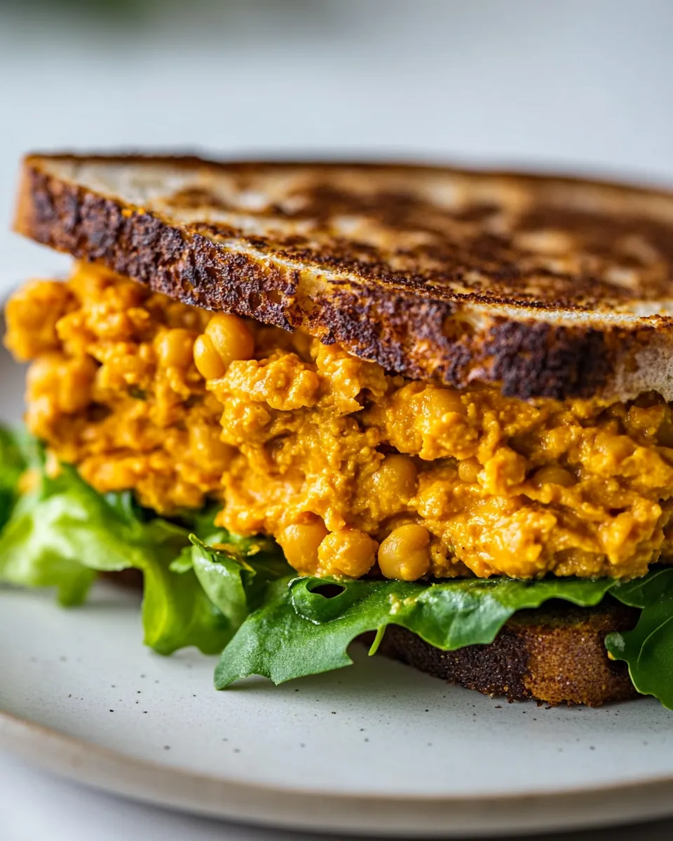 Delicious Vegan Carrot Chickpea Tuna Melt image