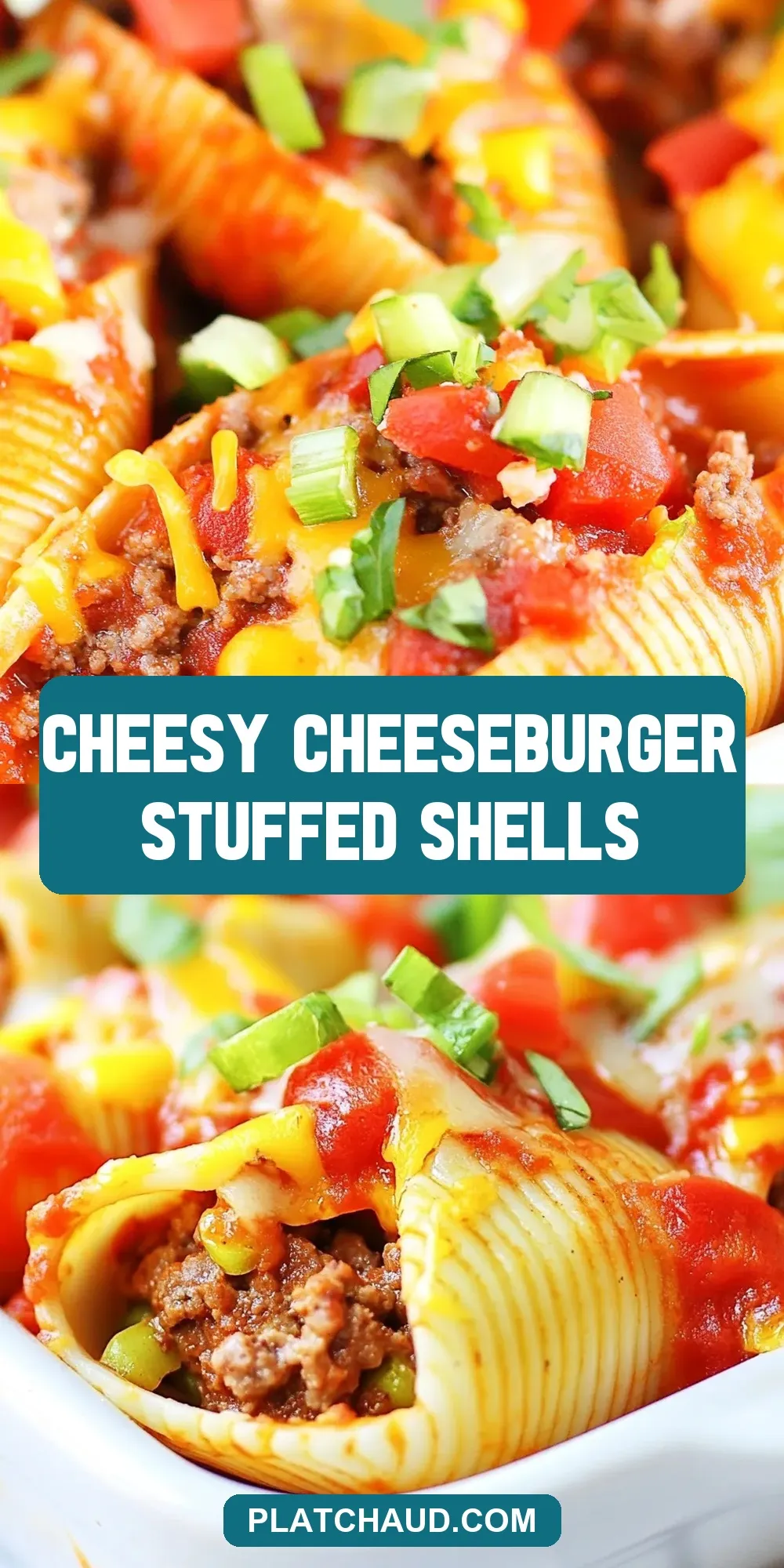 Cheesy Cheeseburger Stuffed Shells Recipe