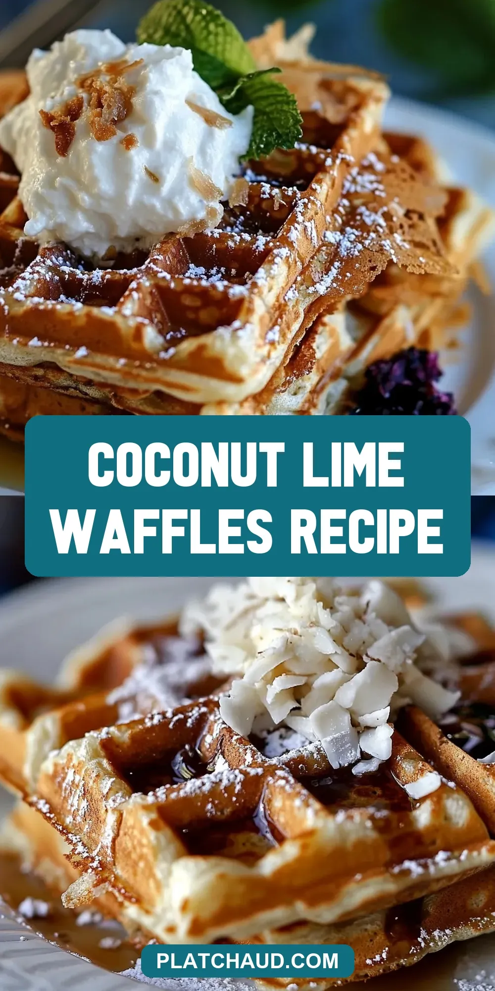 Easy Coconut Lime Waffles Recipe