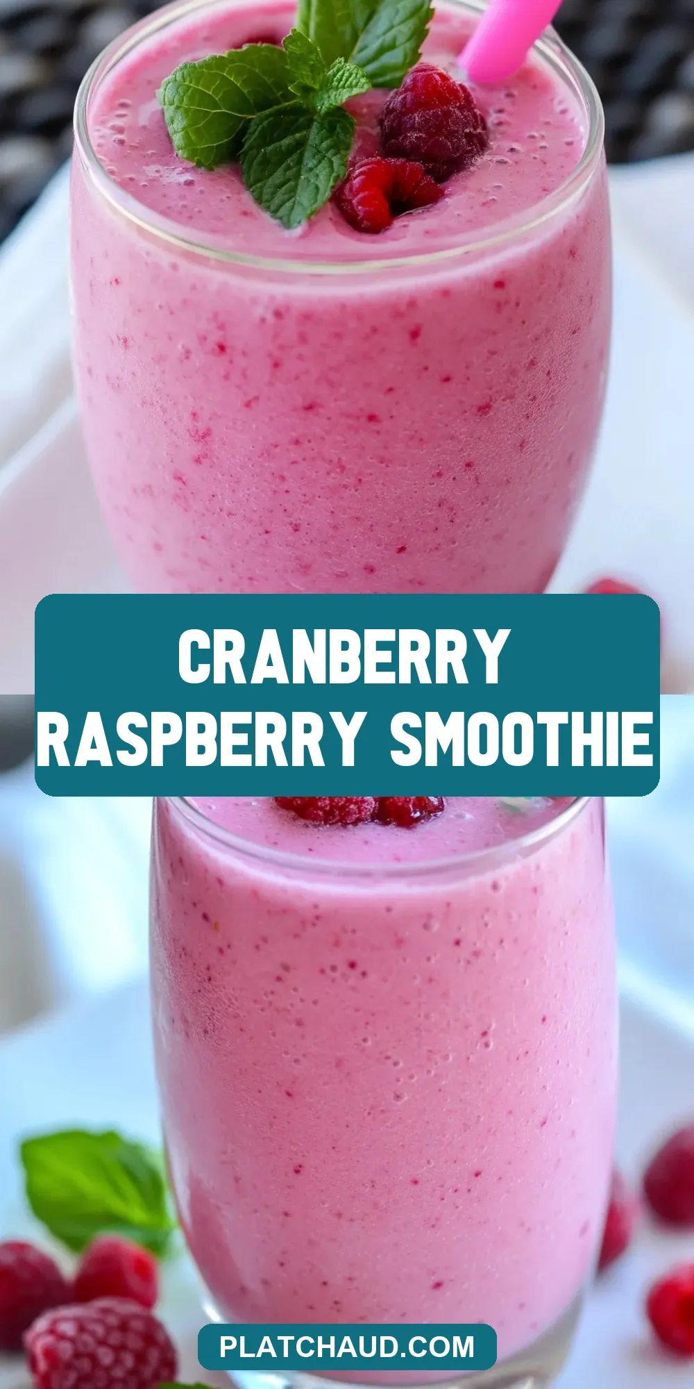 Cranberry Raspberry Smoothie (Amazing & Delicious)