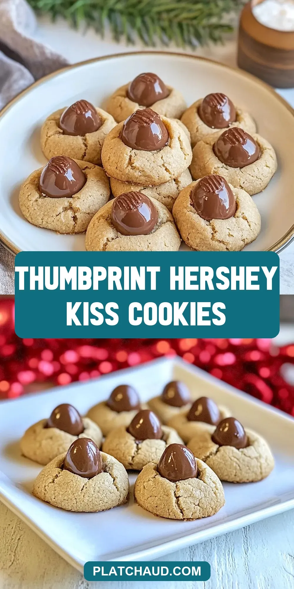 Easy Thumbprint Hershey Kiss Cookies Recipe