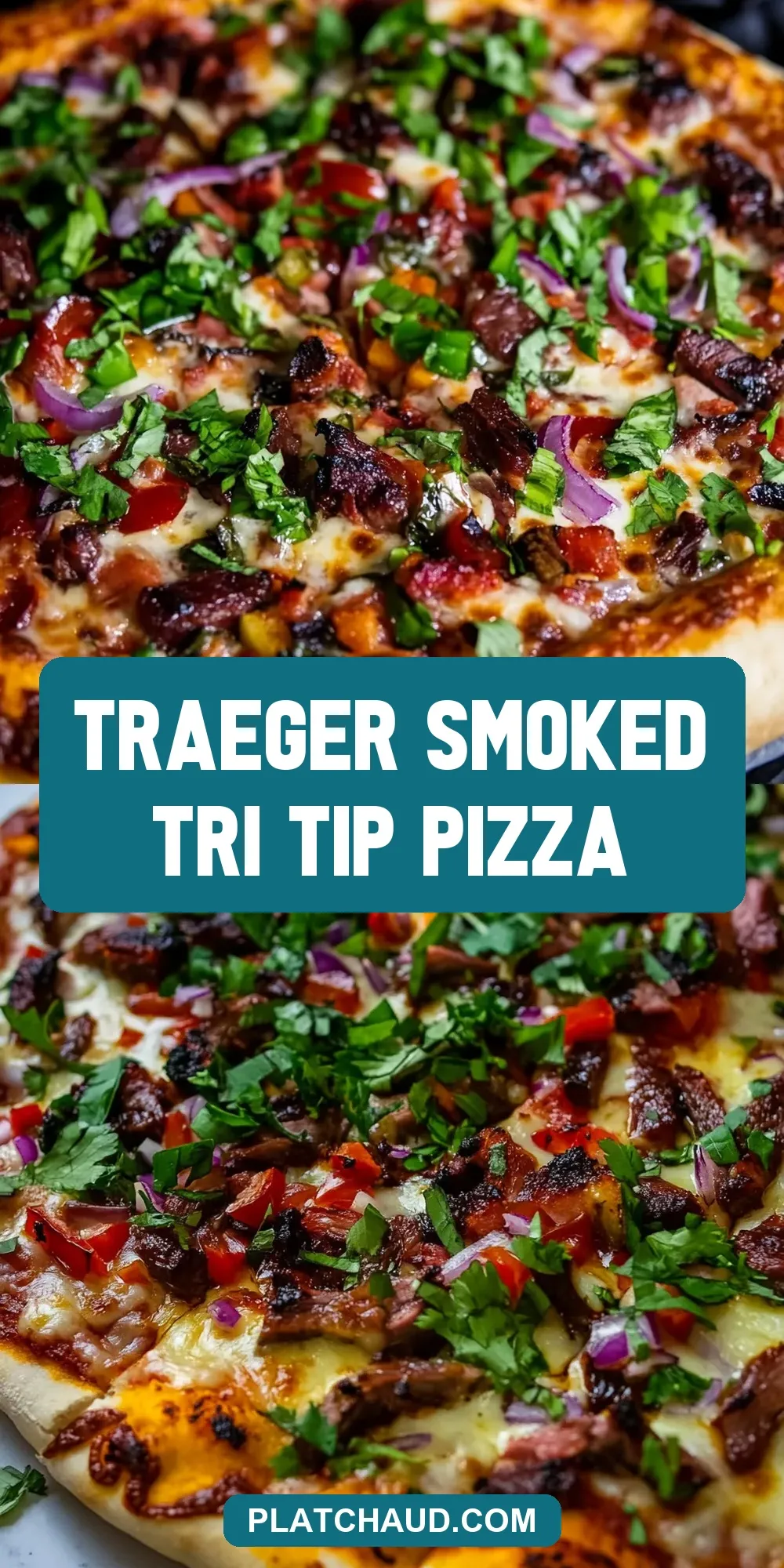 The Best Traeger Smoked Tri Tip Pizza Ever