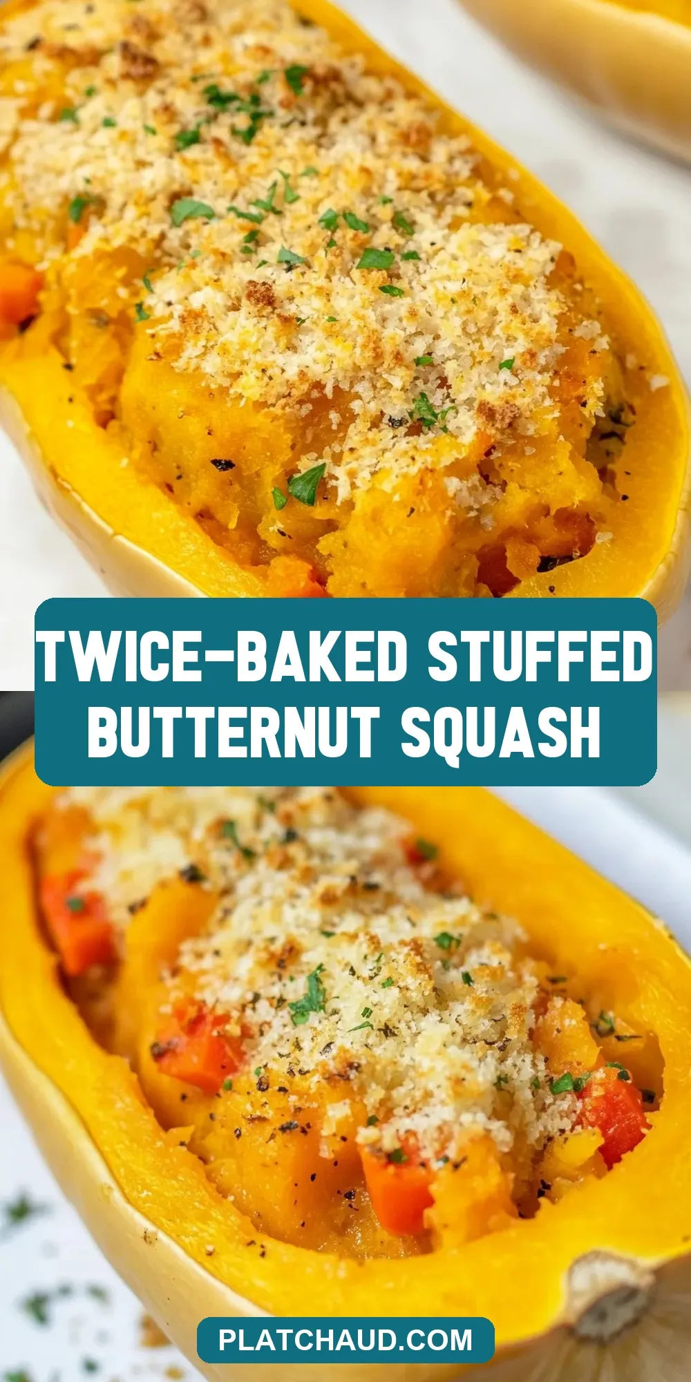 Twice-Baked Stuffed Butternut Squash Recipe