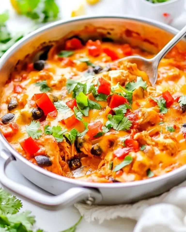 Easy 15-Minute Cheesy Chicken Taco Skillet photo