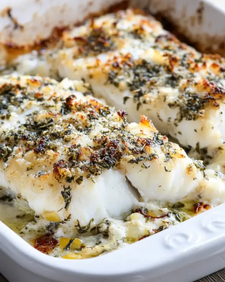 Easy 20 Minute Lemon, Garlic, and Herb Baked Cod photo