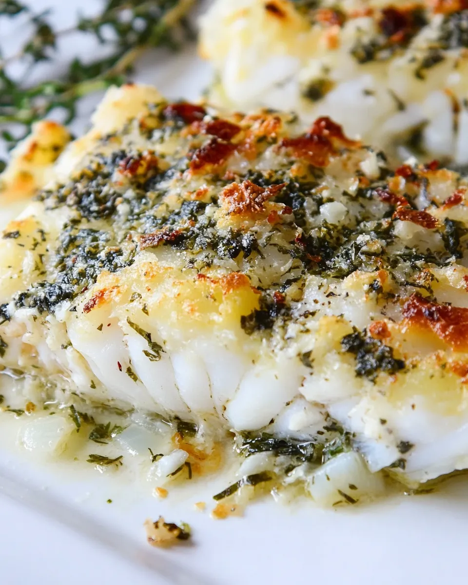 Delicious 20 Minute Lemon, Garlic, and Herb Baked Cod image