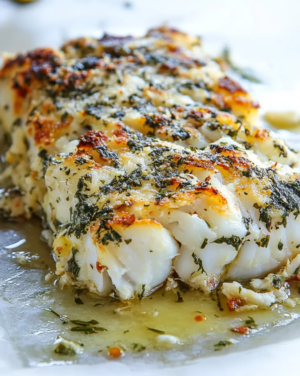 Quick 20 Minute Lemon, Garlic, and Herb Baked Cod recipe photo