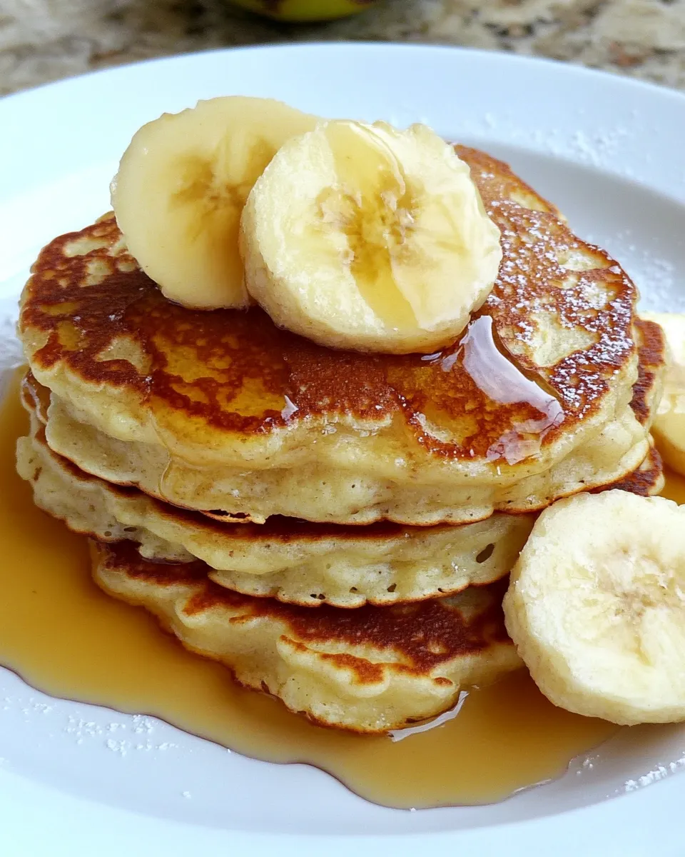 Healthy 2 Ingredient Pancakes shot