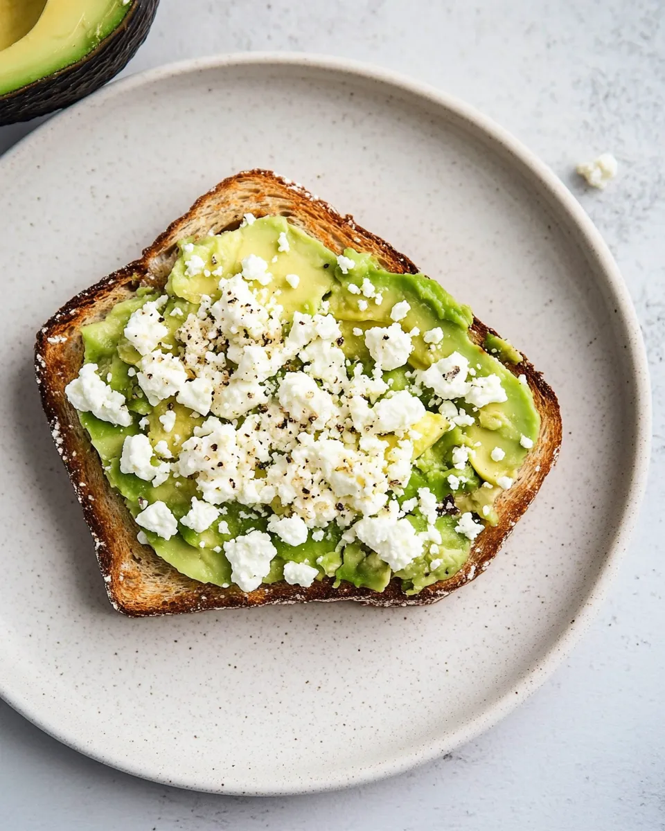 Delicious 3-Ingredient Avocado and Feta Toast image