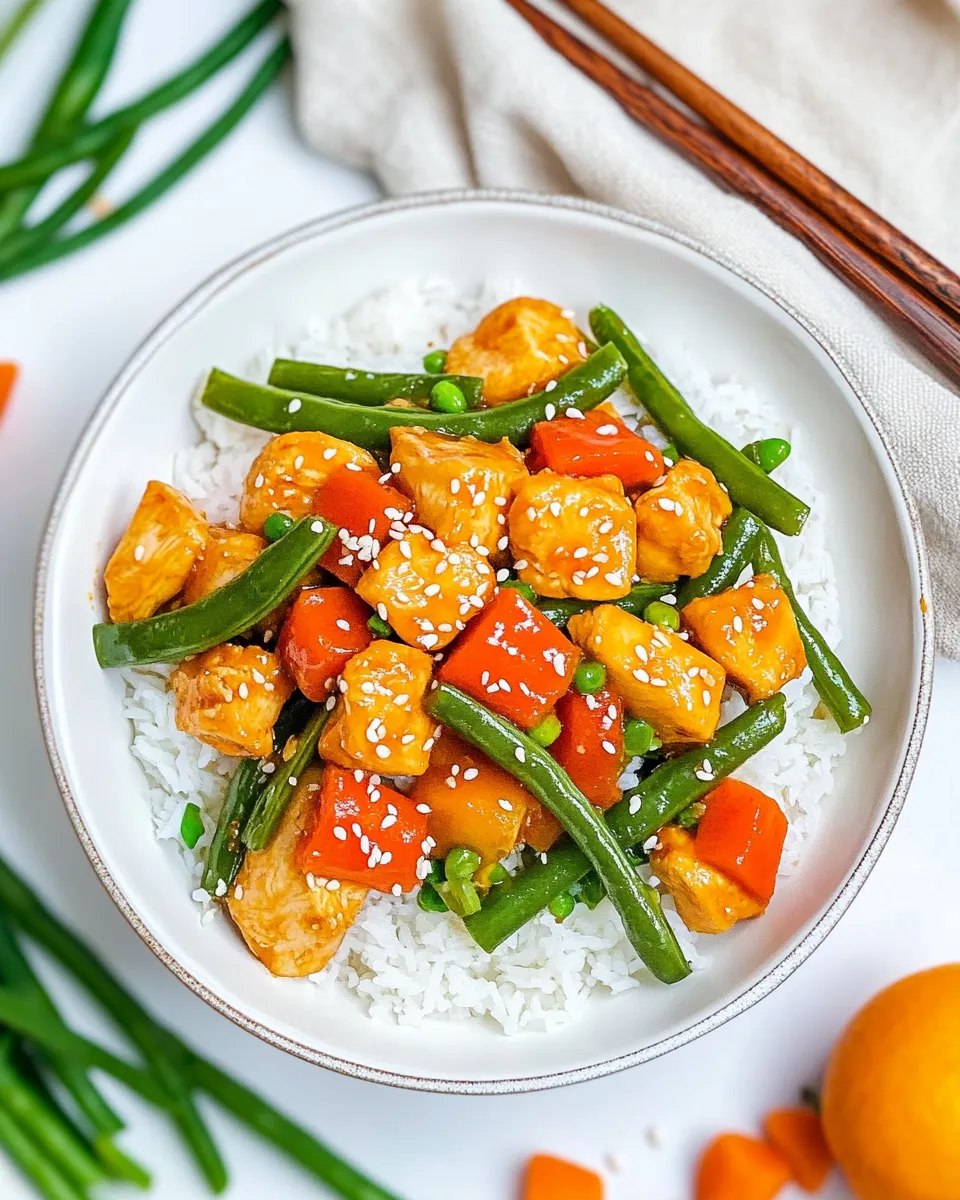 Quick 30-Minute Chicken and Green Bean Stir Fry image