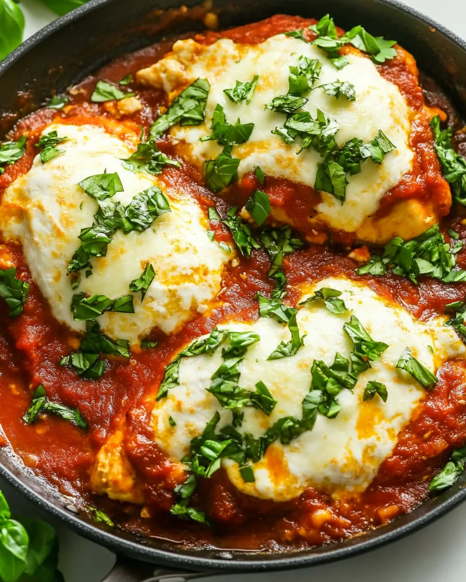 Savory 30-Minute Mozzarella Chicken Skillet dish photo