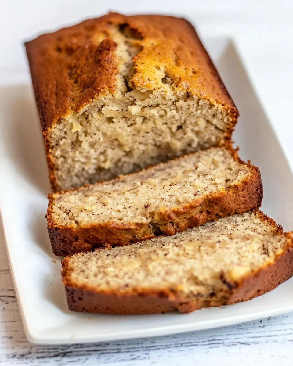 Homemade 4 Ingredient Banana Bread photo