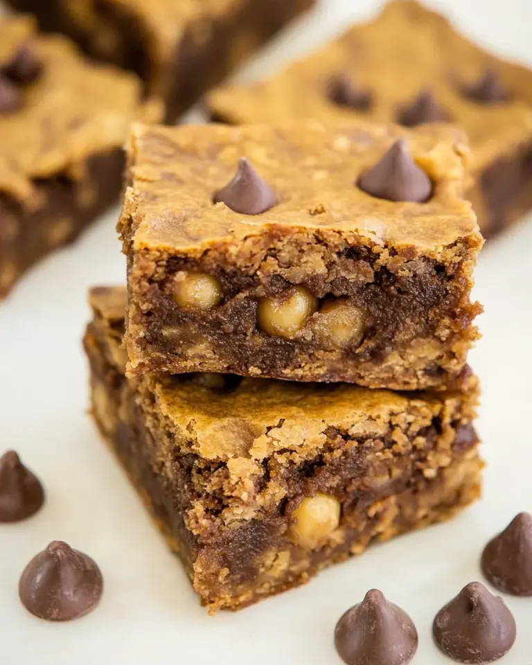 Easy 6-Ingredient Banana Chickpea Bars (Vegan, Gluten-Free) photo