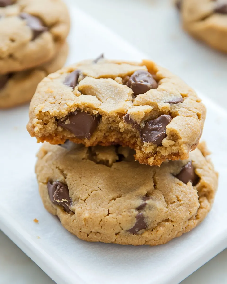 Delicious 6-ingredient Peanut Butter Chickpea Cookies (Vegan, Grain-Free) image