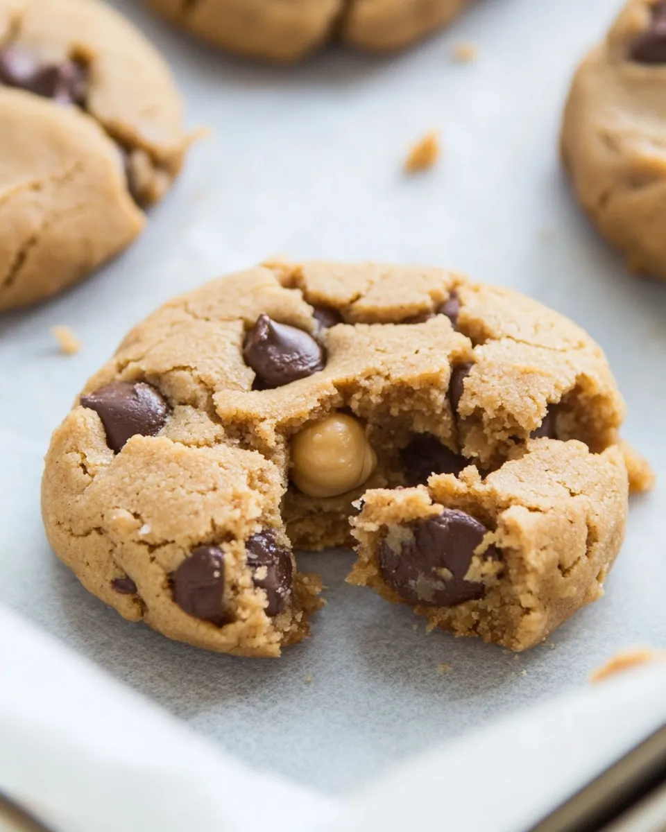 Healthy 6-ingredient Peanut Butter Chickpea Cookies (Vegan, Grain-Free) shot