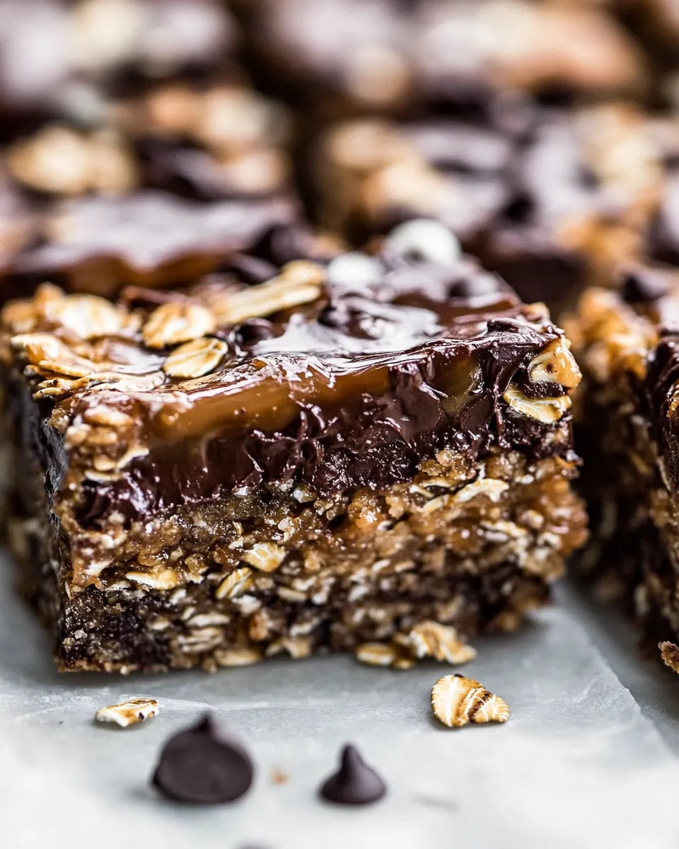 Perfect 7-Layer Dulce De Leche Oatmeal Chocolate Chip Bars. image