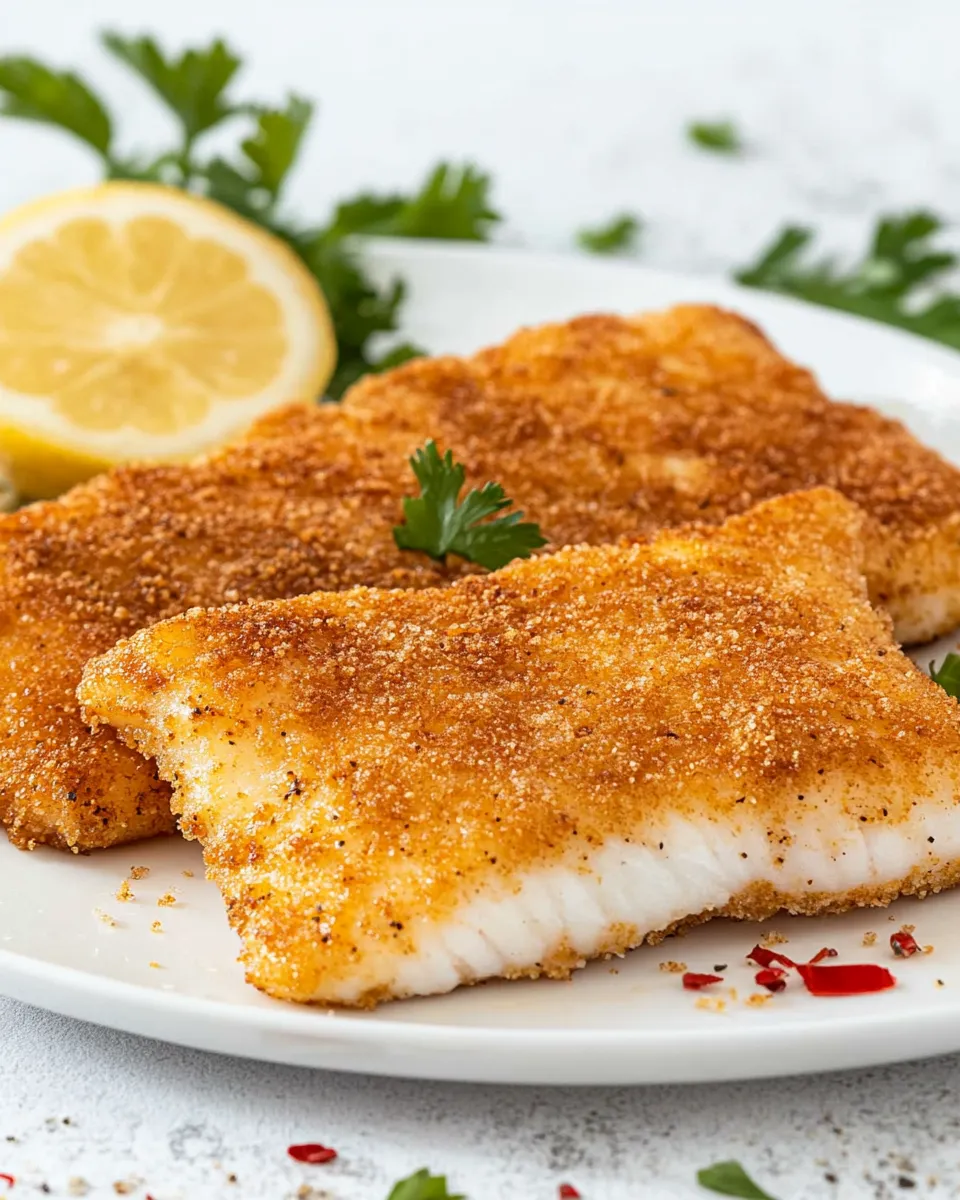 Healthy Air-Fryer Frozen Fish Fillets shot