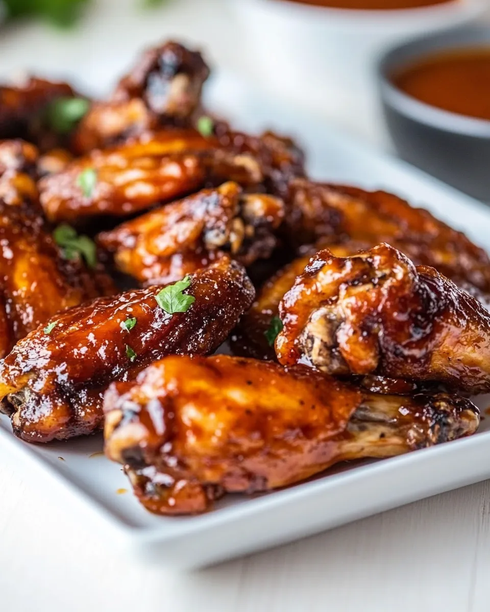 Delicious Air Fried Chicken Wings shot