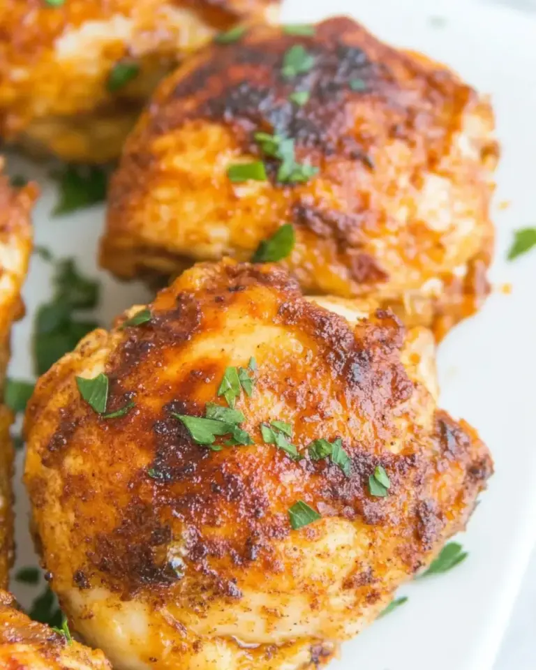 Homemade Air Fryer Crispy Chicken Thighs recipe image