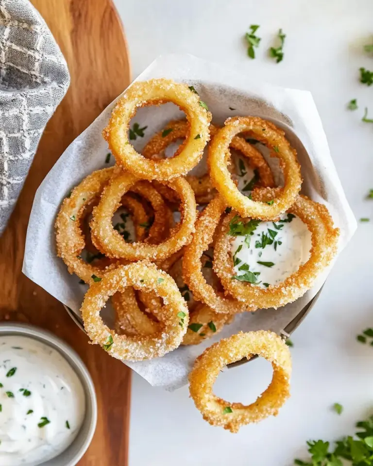 Homemade Air Fryer Onion Rings photo