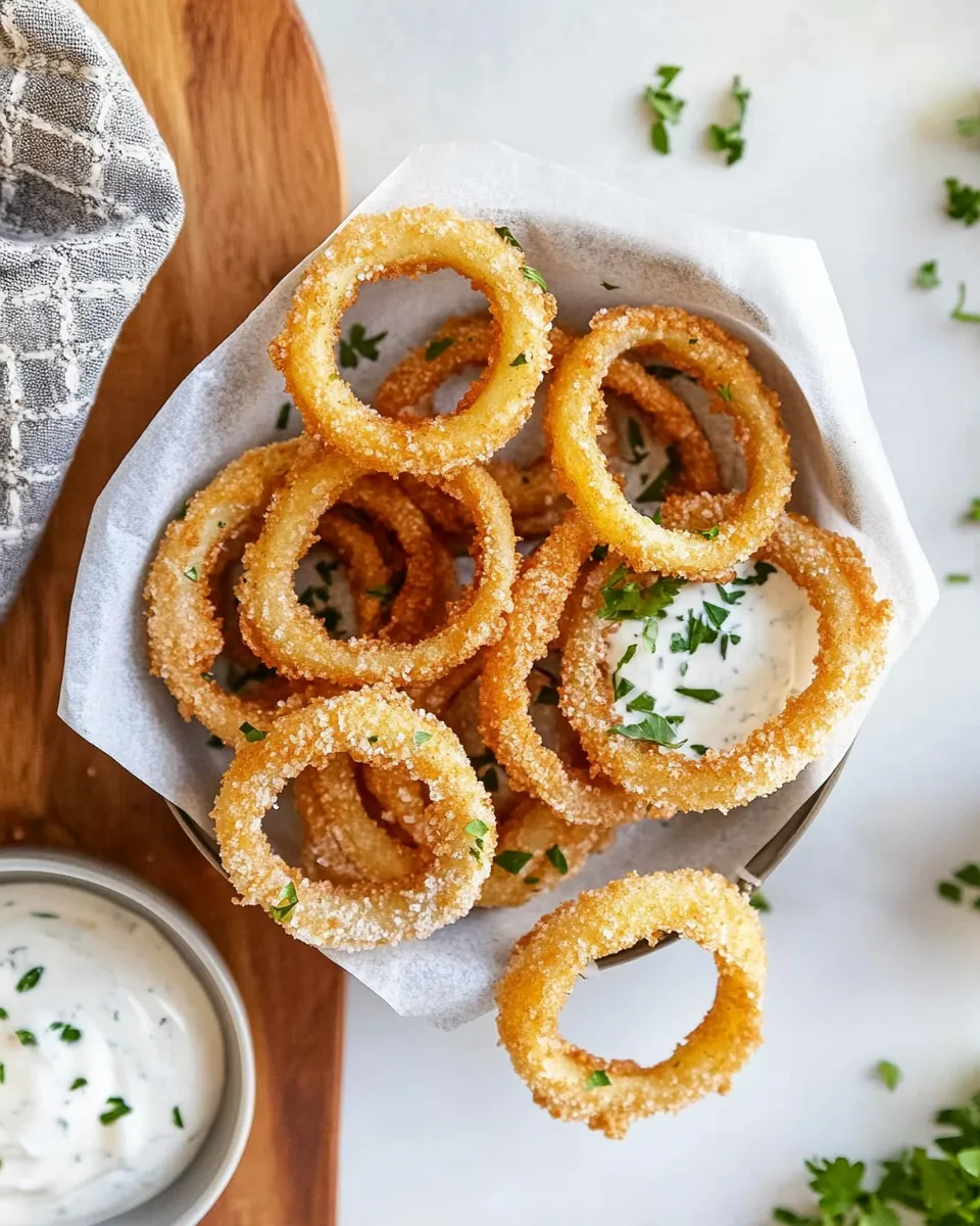 Homemade Air Fryer Onion Rings photo