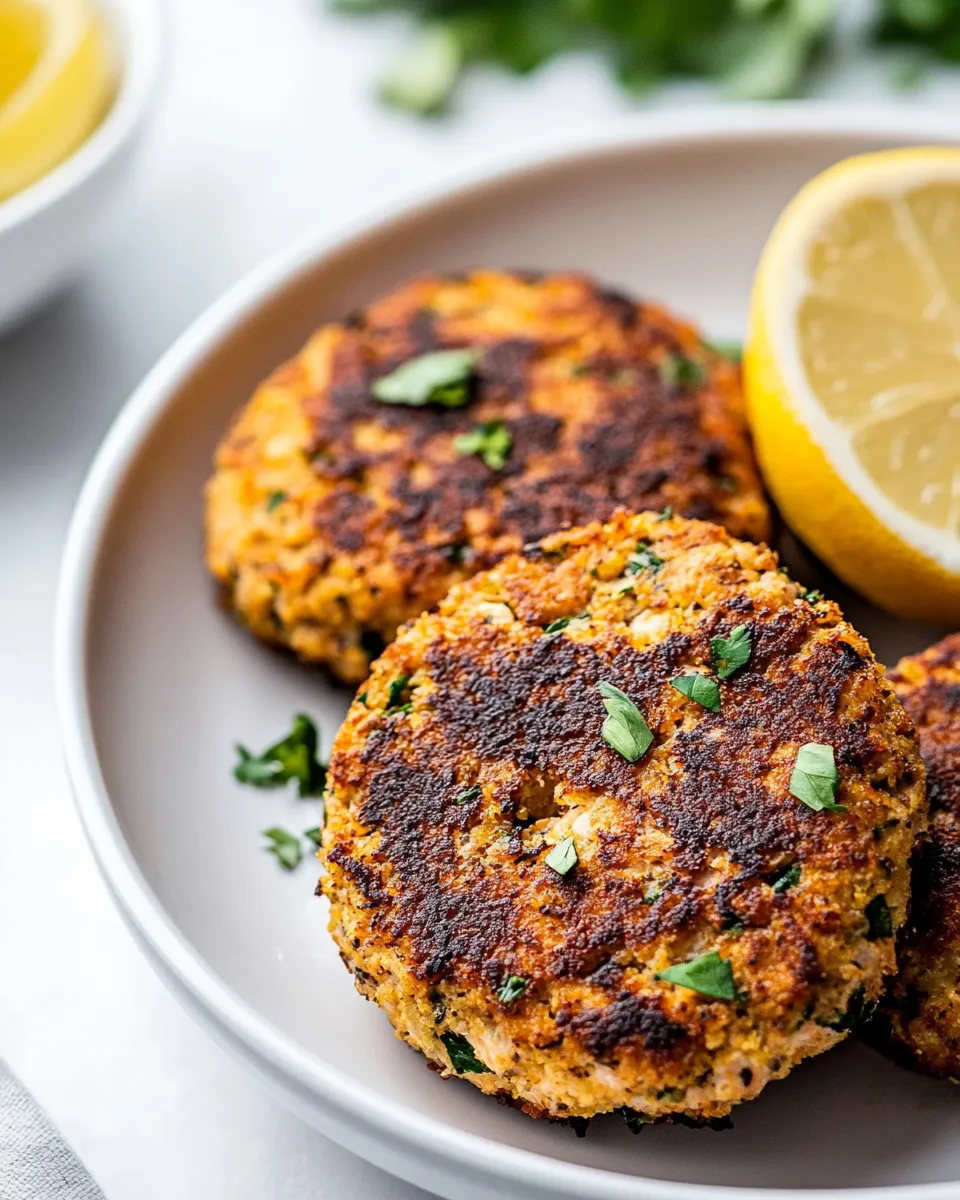 Delicious Air Fryer Salmon Patties shot