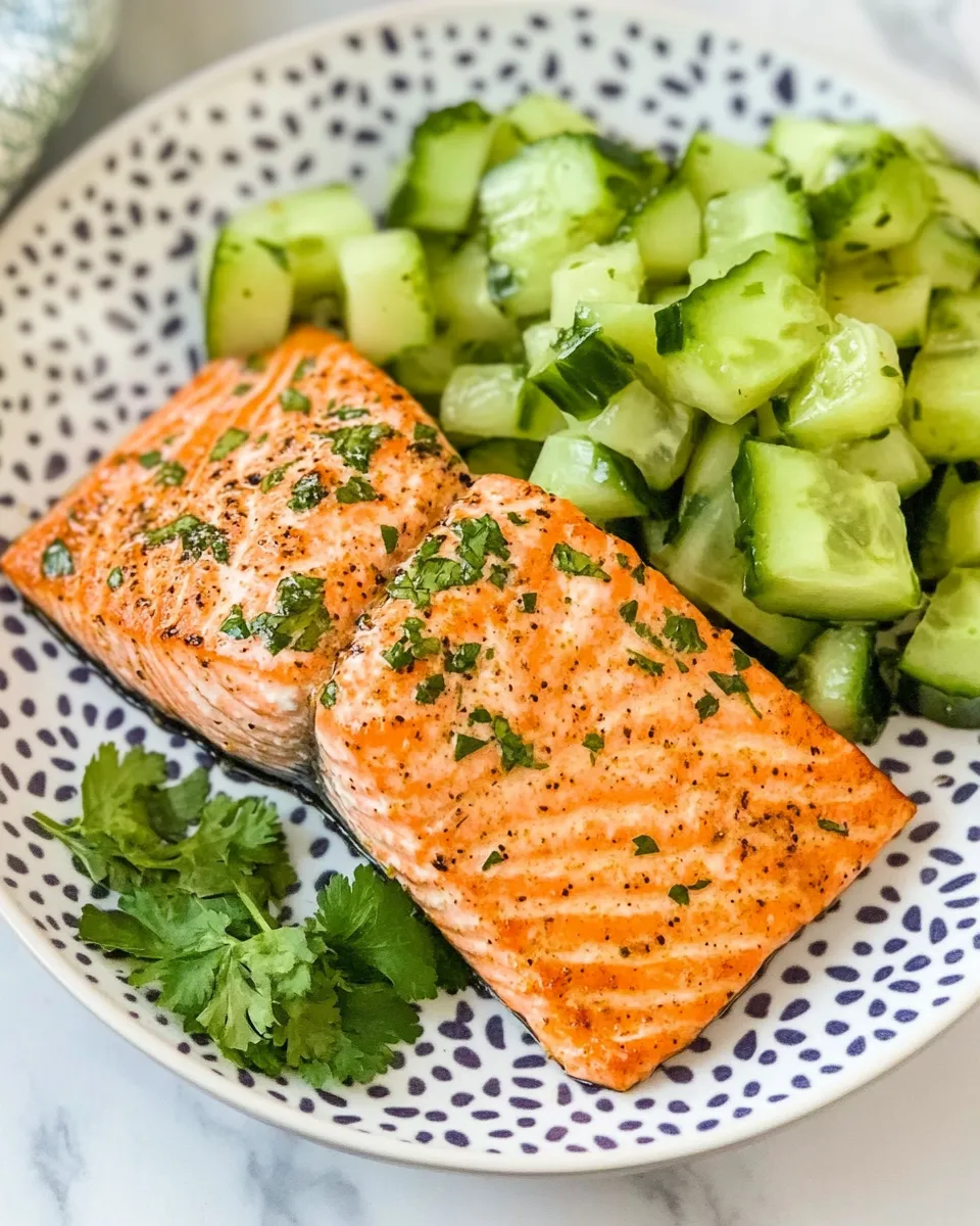 Delicious Air Fryer Salmon (with Mustard-Herb Sauce) image