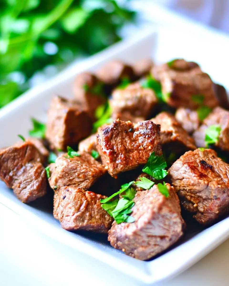 Tasty Air Fryer Steak Bites Recipe dish photo