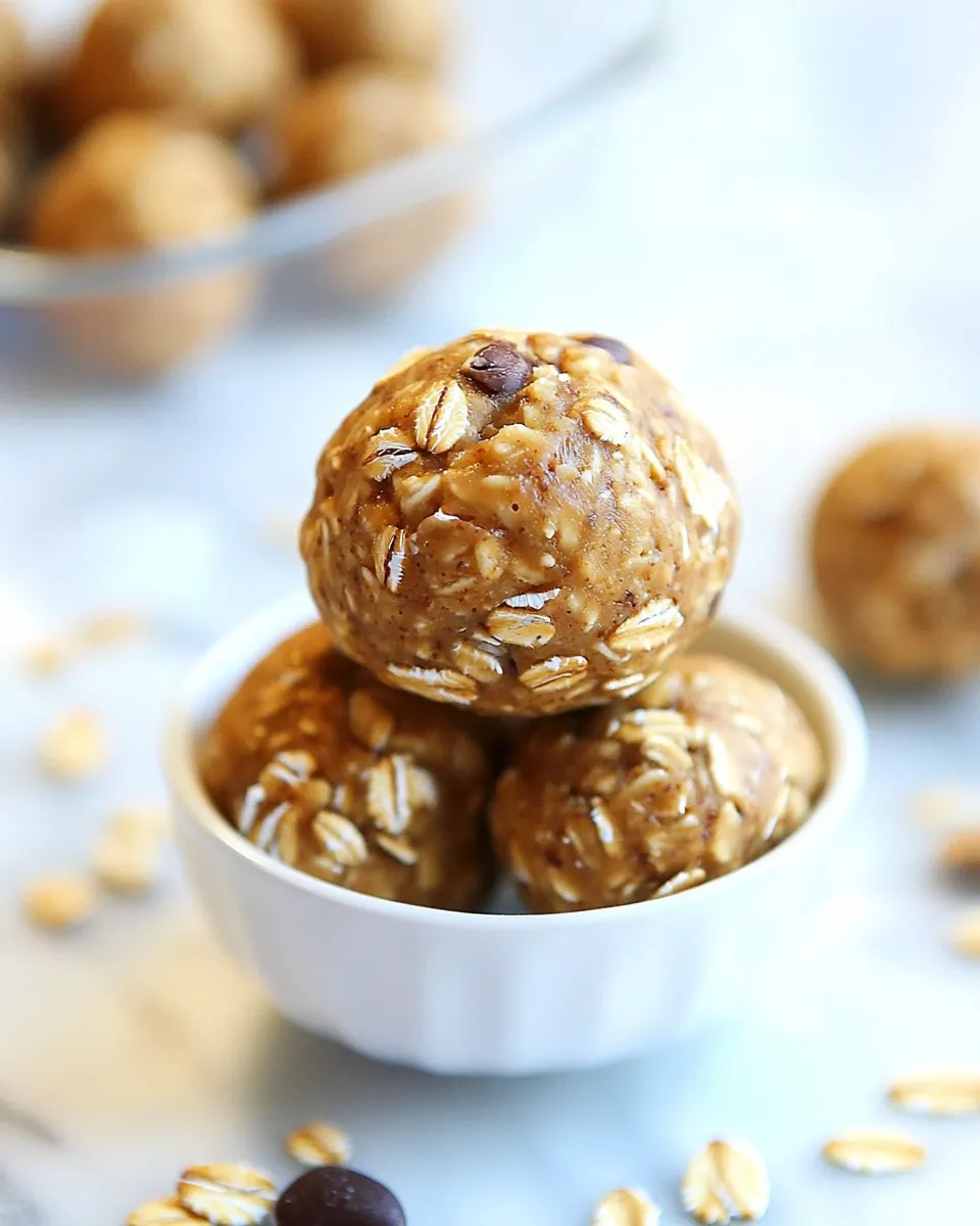 Easy Almond Butter Oat Balls image