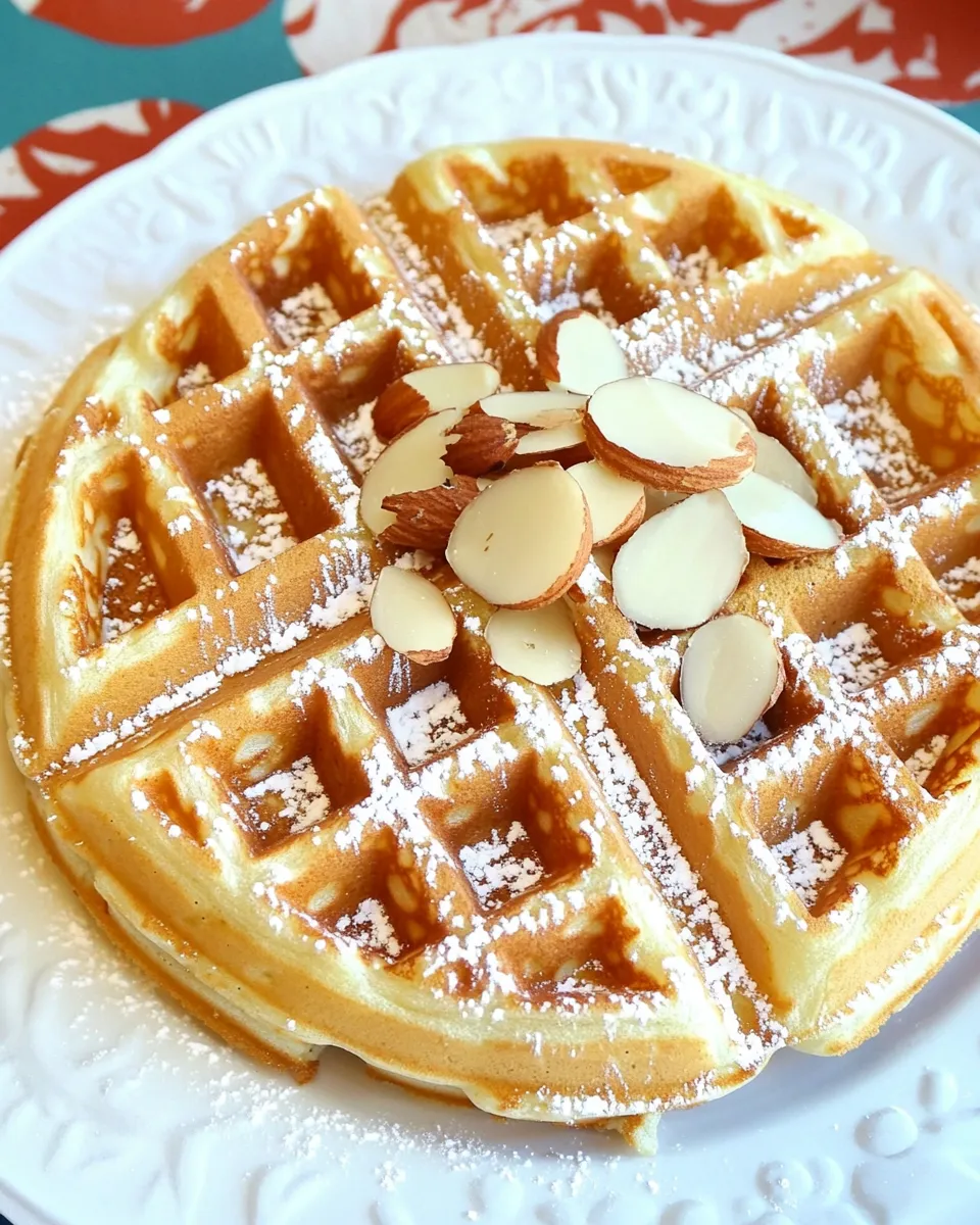 Delicious Almond Buttermilk Waffles dish photo