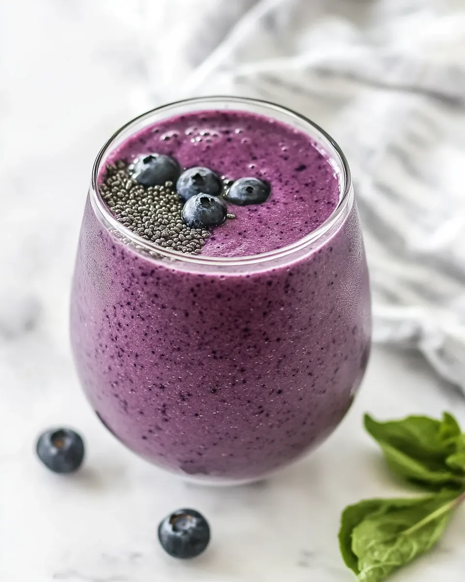 Classic Anti-Inflammatory Blueberry Smoothie image