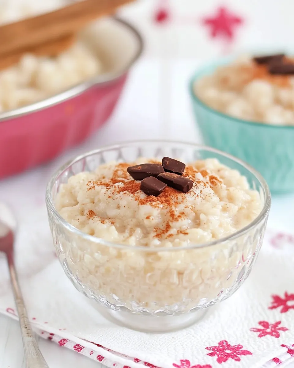 Delicious Arroz con Leche or Arroz con Dulce (Dominican Rice Pudding) shot