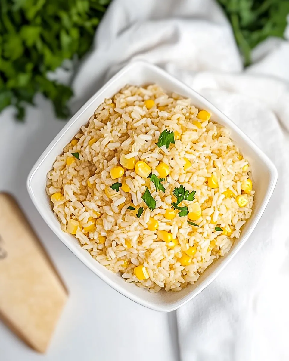 Delicious Arroz con Maiz, or Moro de Maiz (Rice with Corn) image