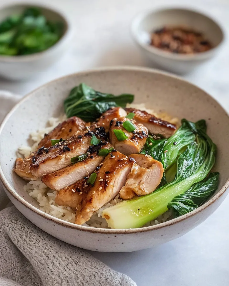 Homemade Asian Chicken Recipe (With Pak Choi) photo