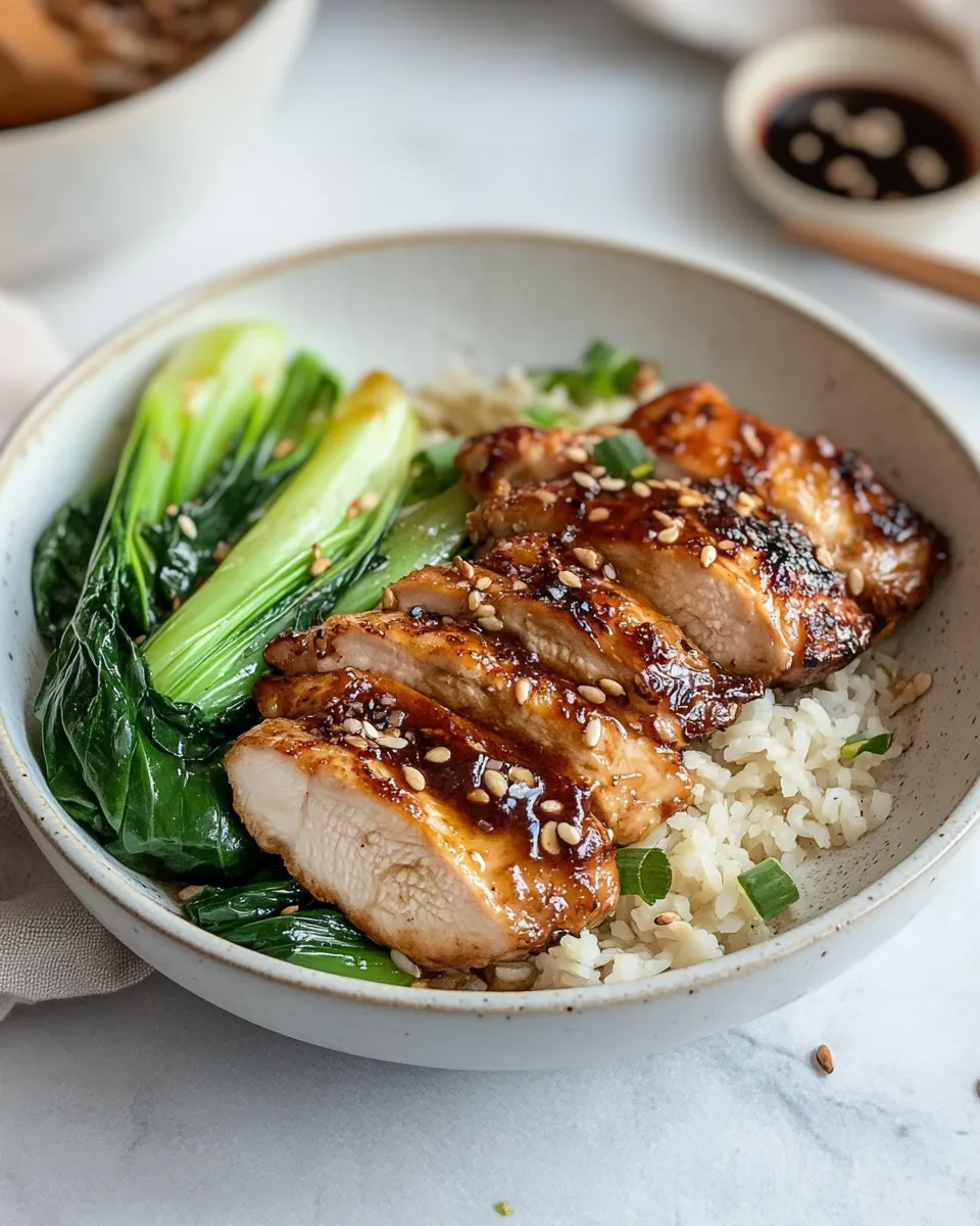 Quick Asian Chicken Recipe (With Pak Choi) shot