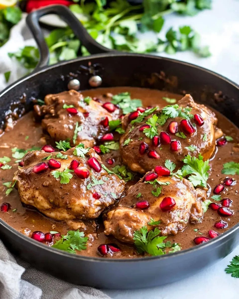 Quick Asian Pomegranate Coconut Chicken Skillet recipe photo