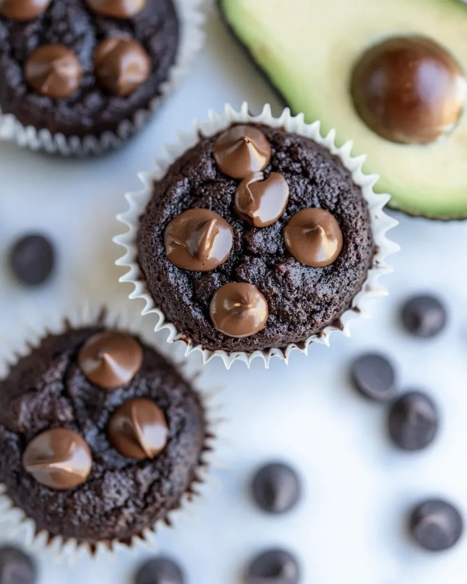 Homemade Avocado Chocolate Muffins (Paleo) recipe photo