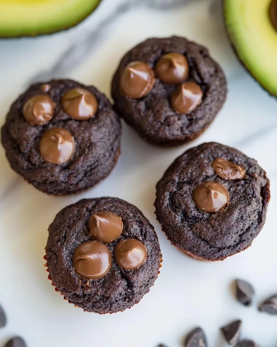 Delicious Avocado Chocolate Muffins (Paleo) dish photo