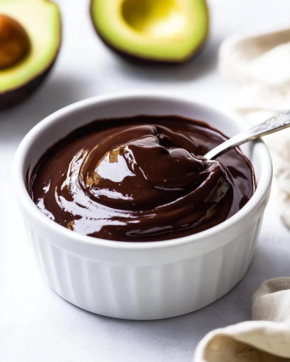 Delicious Avocado Chocolate Pudding image