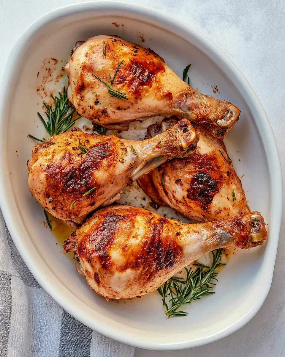 Delicious Baked Chicken Leg Quarters shot