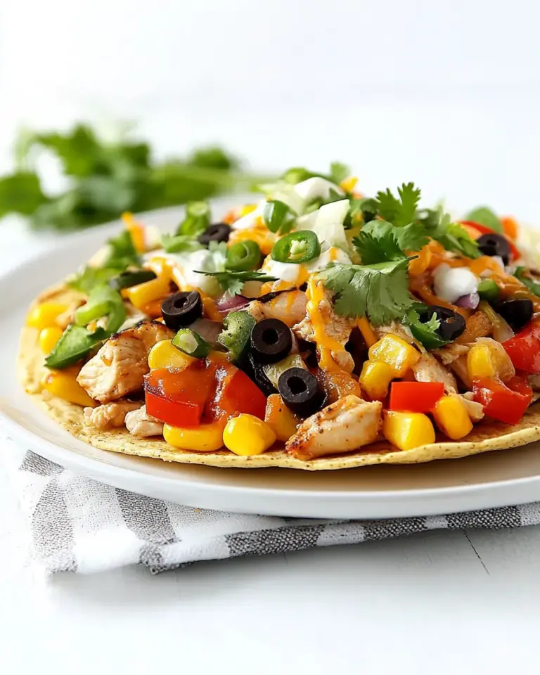 Homemade Baked Chicken Tostadas recipe photo