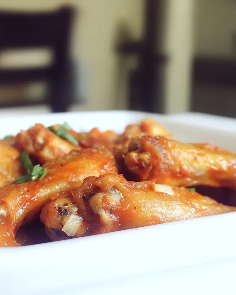 Homemade Baked Garlic Buffalo Wings photo