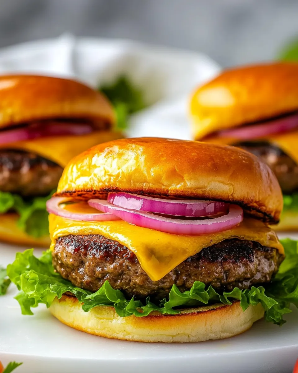 Delicious Baked Hamburgers Recipe (How to Cook Burgers in the Oven) shot