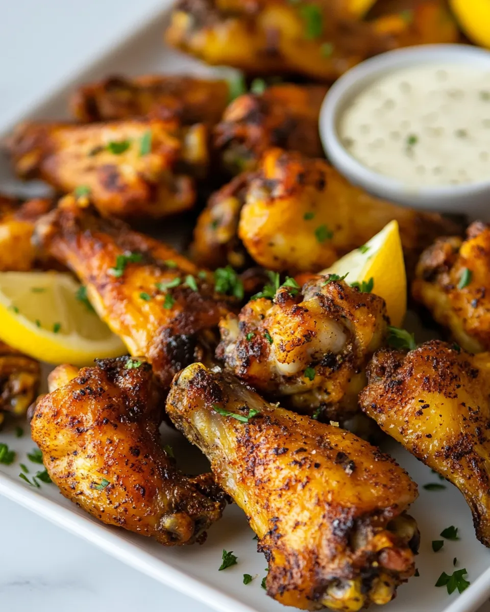 Homemade Baked Lemon Pepper Wings Recipe photo